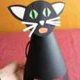 Manualidades infantiles SOMBRERO DE GATO NEGRO