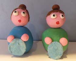 Figuras para Belén: lavanderas