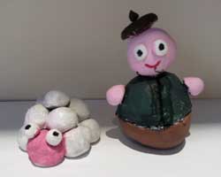 Figuras para Belén: pastor con ovejas