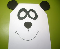 Máscara de oso panda