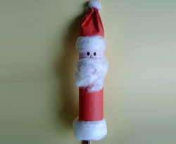 Papá Noel de cartón para colgar