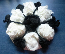 Balón de futbol de papel pinocho