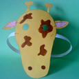 Manualidades infantiles CARETA DE JIRAFA