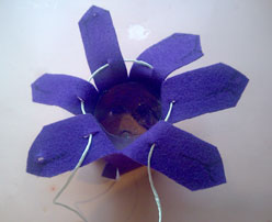 Joyero de fieltro
