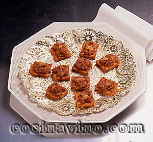 Canapés calientes de sobrasada