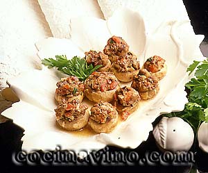 Champiñones rellenos