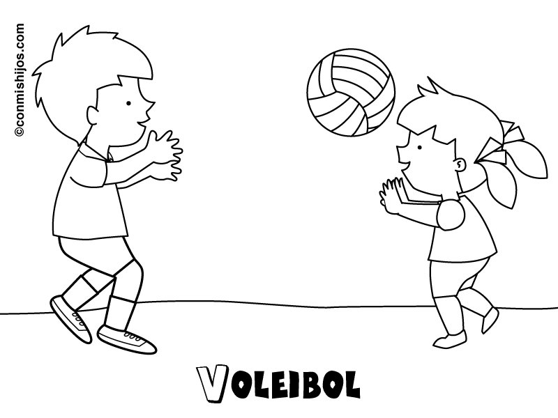 Imagenes de niños jugando voleibol Imagui