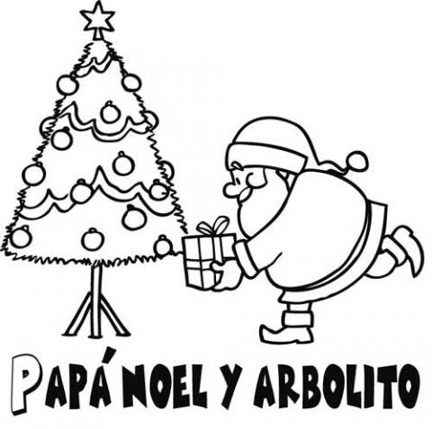 COLOREAR PAPA NOEL colorear papa noel: