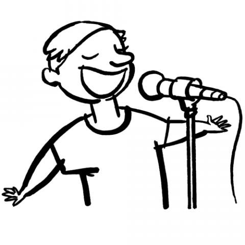Dibujos de un cantante o pop star para colorear con los niños Dibujos de un cantante o pop star para colorear con los niños