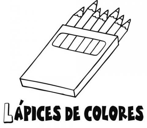 Dibujo de Lápices de colores para colorear