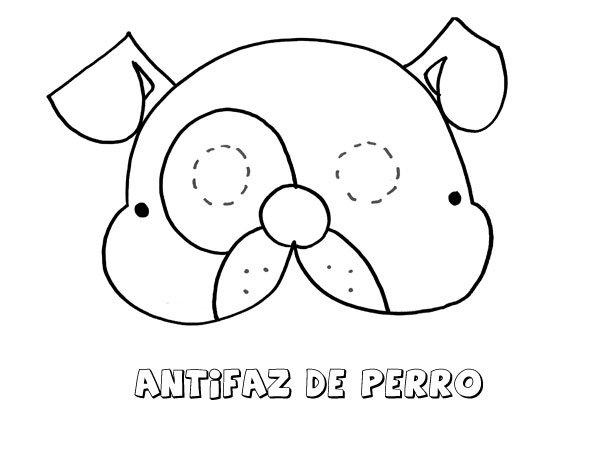 Antifaz de un perro 2. Manualidades a Raudales.