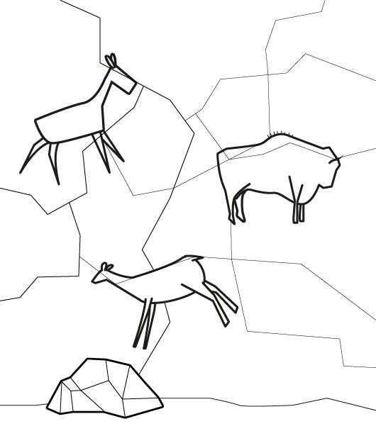 pinturas rupestres Colouring Pages