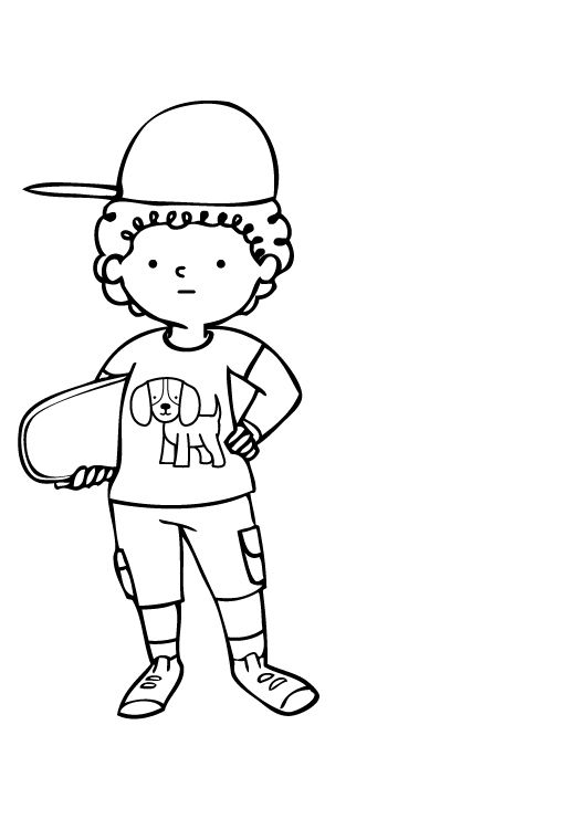 nino colorear