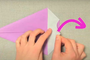 Elefante de origami, paso 3