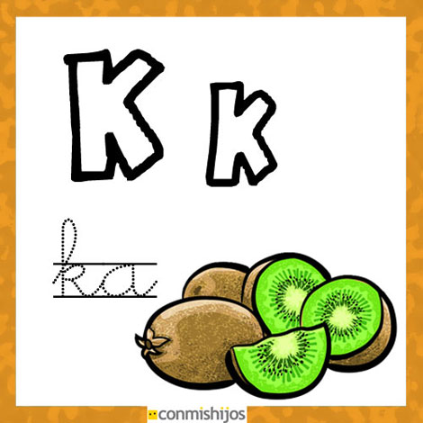 Dibujo de la letra K
