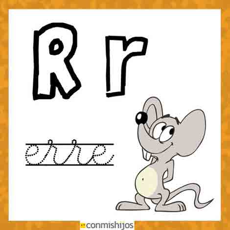 Dibujo de la letra R