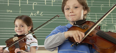 Instrumentos musicales para niños. Violín