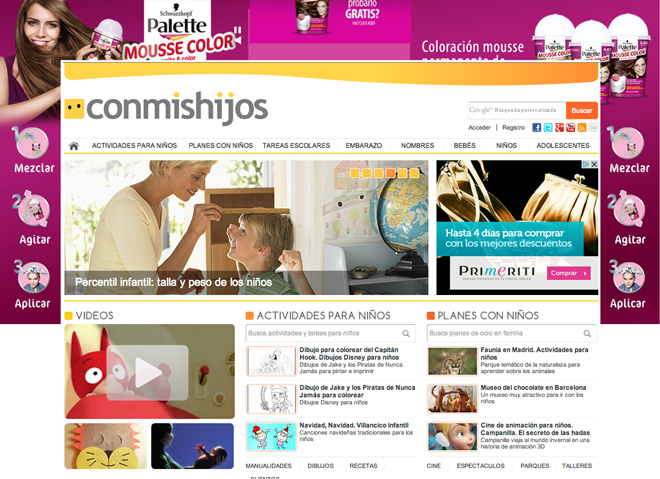 Publicidad anuncios en conmishijos.com