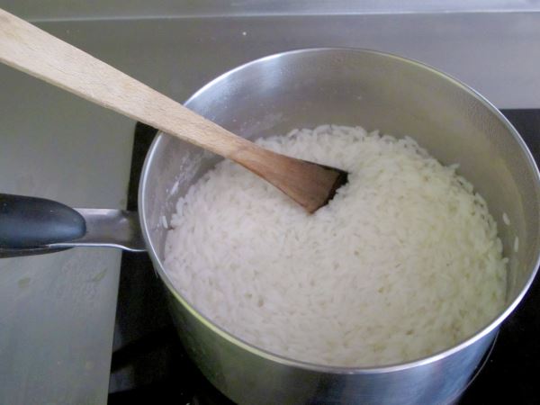 Receta infantil de arroz con pollo paso 2