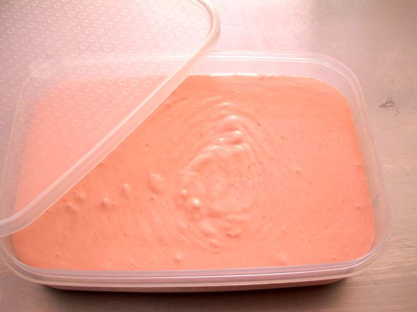 Receta infantil de helado de fresa paso 6
