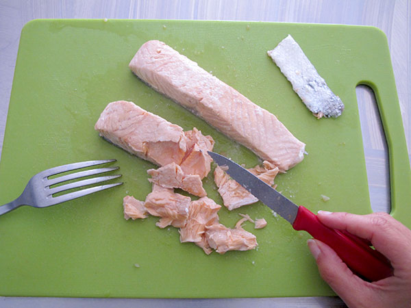 Receta infantil de rilletes de salmón paso 7