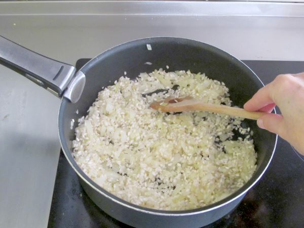 Receta infantil de risotto casero paso 7