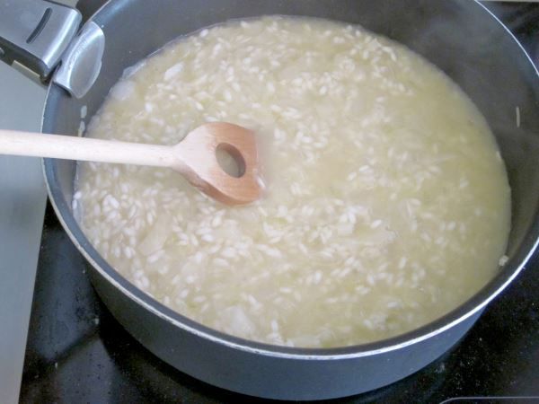 Receta infantil de risotto casero paso 9