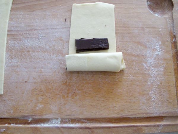 Receta de napolitanas de chocolate paso 5