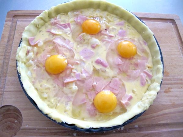 Receta tarta oriental de jamón y huevos paso 12