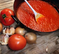 Receta sopa de tomate. Paso 2.