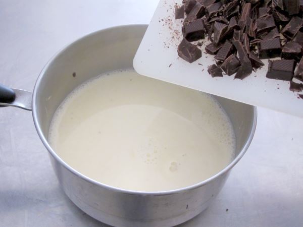Receta panna cotta chocolate paso 4