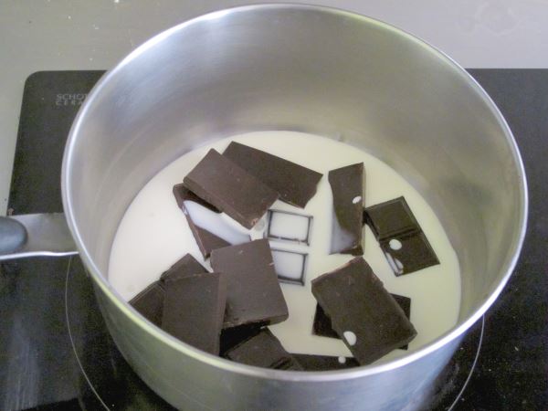 receta trufas de chocolate paso 1