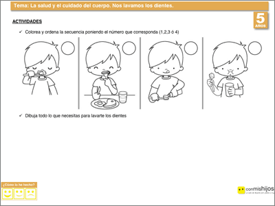 Nos Lavamos Los Dientes Ficha Escolar De Autonomia Personal