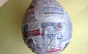 Papier mache head paso 3