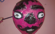 Papier mache head paso 5