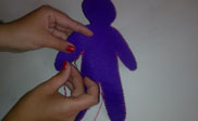 Felt doll paso 2