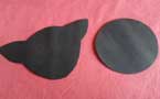 Sombrero de gato negro paso 2