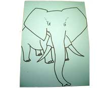 Elefante portamensajes paso 1