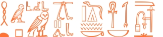 Jeroglífico del nombre Anubis