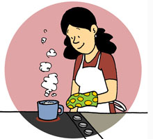Ensalada de canónigos y gulas paso 1