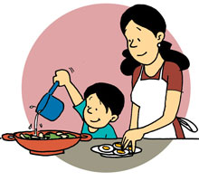 Ensalada de canónigos y gulas paso 3