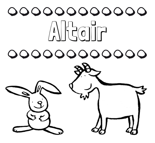 Dibujos para niños: su nombre con animales