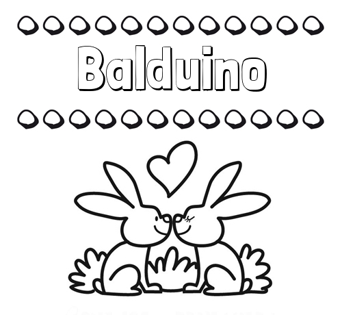 Colorear las letras de los nombres con conejitos