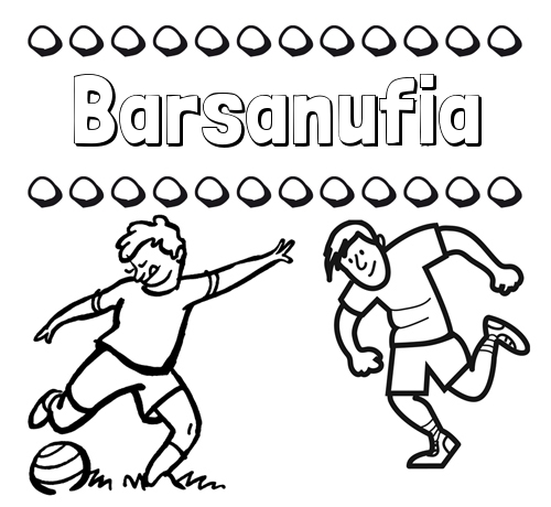 Dibujar las letras de nombres y fútbol