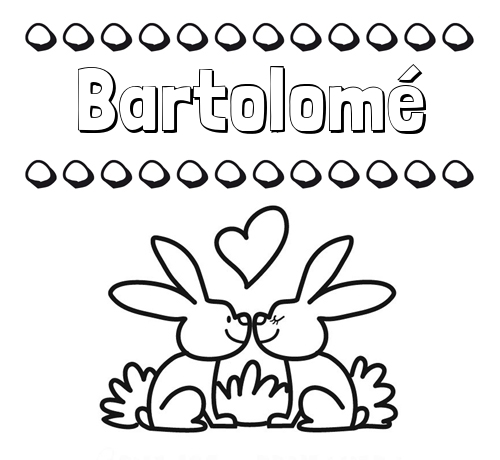 Colorear las letras de los nombres con conejitos