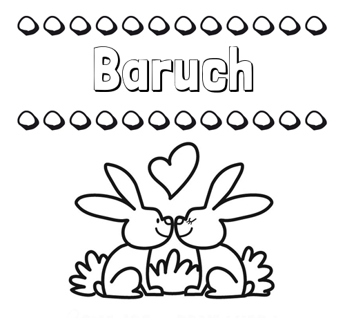 Colorear las letras de los nombres con conejitos