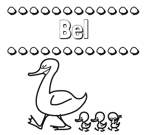 Patos: dibujos de nombres para imprimir