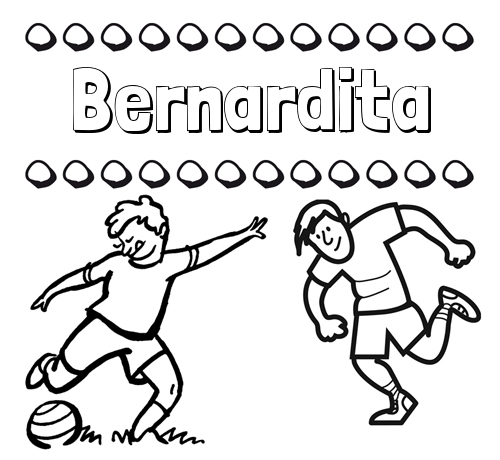 Dibujar las letras de nombres y fútbol