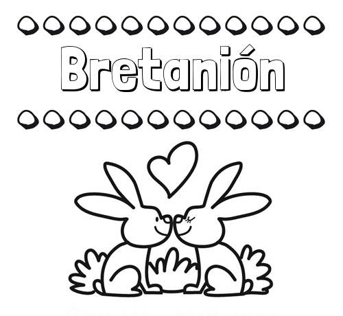 Colorear las letras de los nombres con conejitos