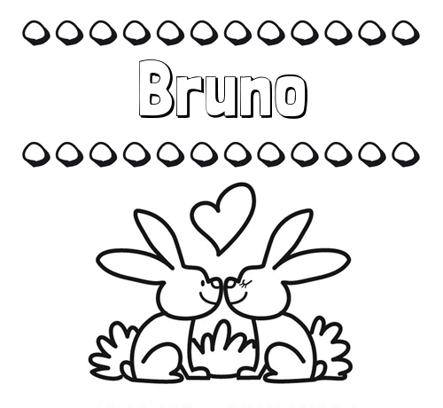 Colorear las letras de los nombres con conejitos